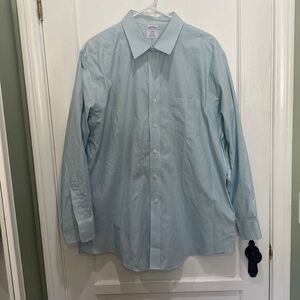 Brooks Brothers Non Iron Mens Green and Blue plaid LS NWOT